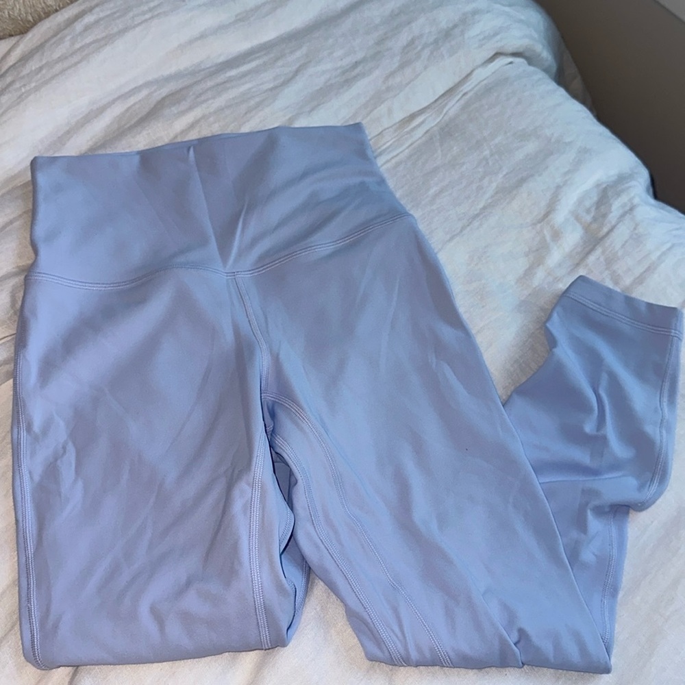 LULU double ligned light purple leggings